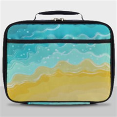 Abstract Background Beach Coast Full Print Lunch Bag by anzea