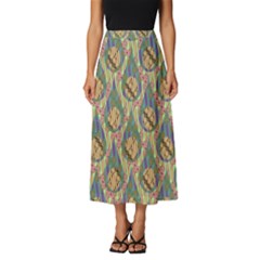 Tribal Background Boho Batik Classic Midi Chiffon Skirt by anzea