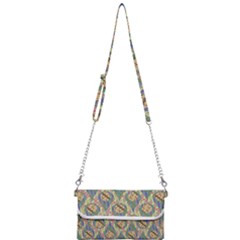 Tribal Background Boho Batik Mini Crossbody Handbag by anzea