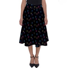 Abstract Texture Perfect Length Midi Skirt by anzea