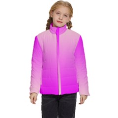 Gradient Pink - Pastel Yellow Pink Rosa Kids  Puffer Bubble Jacket Coat by 2607694c