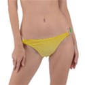 Gradient  green, yellow Ring Detail Bikini Bottoms View1