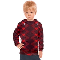 Pattern Black Red Kids  Hooded Pullover by 2607694c