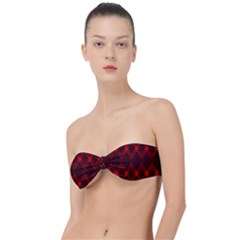 Pattern Red Black, Classic Bandeau Bikini Top  by 2607694c