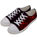 pattern rot schwarz Men s Low Top Canvas Sneakers View2