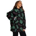 Tropical Leaves Pattern Women s Ski and Snowboard Waterproof Breathable Jacket View2