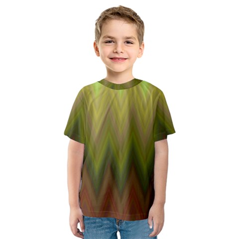 Zig Zag Chevron Classic Pattern Kids  Sport Mesh T-shirt by Apen