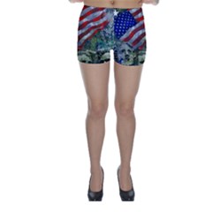 Usa United States Of America Images Independence Day Skinny Shorts by Ket1n9