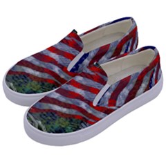 Usa United States Of America Images Independence Day Kids  Canvas Slip Ons by Ket1n9