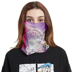 Clouds Multicolor Fantasy Art Skies Face Covering Bandana (two Sides) by Ket1n9