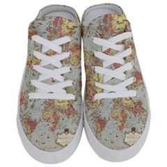 Vintage Old Antique World Map Half Slippers by Bedest