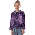 Purple Peacock Kids  Frill Detail T-Shirt View1