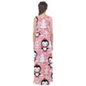 Cute Penguin Pattern Empire Waist Maxi Dress View2