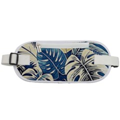 Abstract Art Tropical Leaves Rounded Waist Pouch by Valentinaart