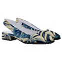 Abstract Art Tropical Leaves Women s Classic Slingback Heels View3