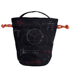 Math Board Circuit Circuits Computer Shield Tech Technology Drawstring Bucket Bag by Loisa77