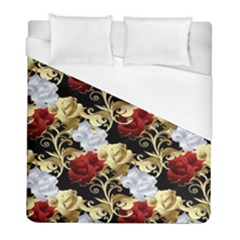 Roses Seamless Pattern Floral Duvet Cover (full/ Double Size) by Loisa77