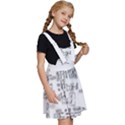 Blackboard Algorithms Black and White Pattern Kids  Apron Dress View3