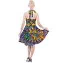 Dead Dancing Bears Grateful Dead Pattern Halter Party Swing Dress  View2