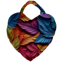 Autumn Giant Heart Shaped Tote by zappwaits