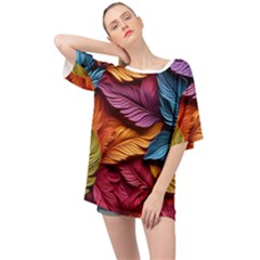 Autumn Oversized Chiffon Top by zappwaits