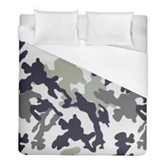 Camo Army Black White Duvet Cover (full/ Double Size) by Loisa77