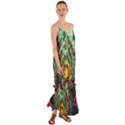 Monkey Tiger Bird Parrot Forest Jungle Style Cami Maxi Ruffle Chiffon Dress View1