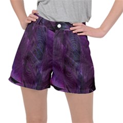 Feather Pattern Texture Form Women s Ripstop Shorts by Grandong