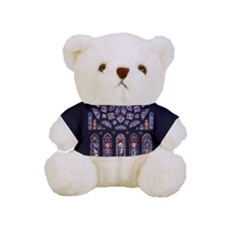 Chartres Cathedral Notre Dame De Paris Stained Glass Full Print Cuddly Teddy Bear by Grandong