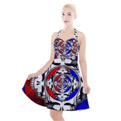 The Grateful Dead Halter Party Swing Dress  by Grandong