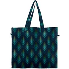 Peacock Texture 3d Pattern Peacock Texture Canvas Travel Bag by Loisa77