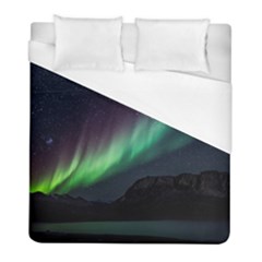 Aurora Borealis Beautiful Northern Lights Nature Duvet Cover (full/ Double Size) by Loisa77