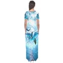 Dolphin Blue Fantasy Short Sleeve Maxi Dress View2