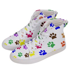 Pawprints Paw Prints Paw Animal Women s Hi-top Skate Sneakers by Apen