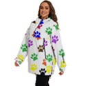 Pawprints Paw Prints Paw Animal Women s Ski and Snowboard Waterproof Breathable Jacket View3