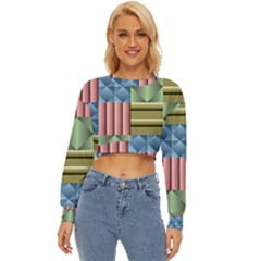 Patchwork Tile Pattern Mosaic Lightweight Long Sleeve Sweatshirt by Loisa77