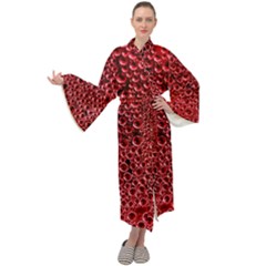 Drops Water Drop Trypophobia Maxi Velvet Kimono by Loisa77