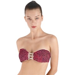 Drops Water Drop Trypophobia Twist Bandeau Bikini Top by Loisa77