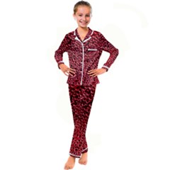 Drops Water Drop Trypophobia Kids  Satin Long Sleeve Pajamas Set by Loisa77