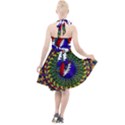 Grateful Dead Bear Pattern Halter Party Swing Dress  View2