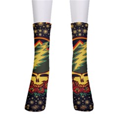 Grateful Dead Scarlet Fire Crew Socks by Perong