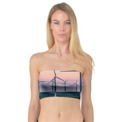 Wind Giants At Twilight Bandeau Top by Tellerarts