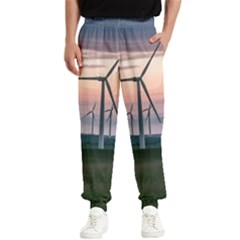 Wind Giants At Twilight Men s Elastic Waist Pants by Tellerarts