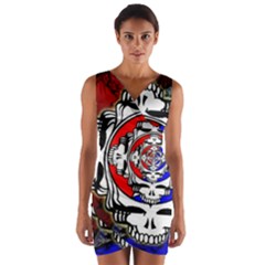 The Grateful Dead Wrap Front Bodycon Dress by Grandong