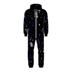 Starry Night  Space Constellations  Stars  Galaxy  Universe Graphic  Illustration Hooded Jumpsuit (kids) by Grandong