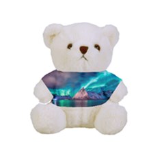 Amazing Aurora Borealis Colors Full Print Cuddly Teddy Bear by Grandong