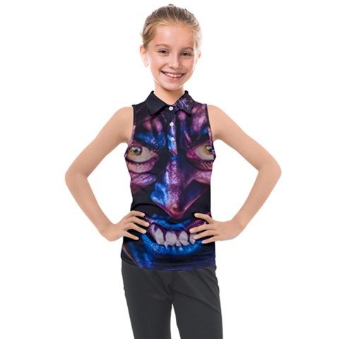 Shadow Madness (ai) Kids  Sleeveless Polo T-shirt by dflcprintsclothing