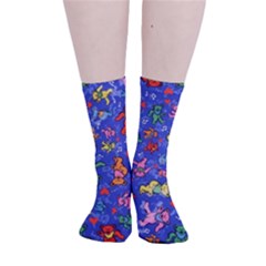 Grateful Dead Bears Smooth Crew Length Tube Socks by Perong