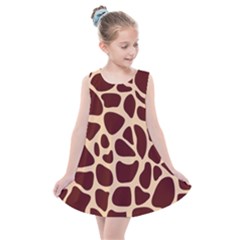 Animal Print Girraf Patterns Kids  Summer Dress by Ket1n9