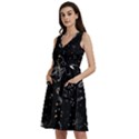 Black Space Drawing Art Planet Drawing Stars Black Space Galaxy Outer Space Sleeveless Dress With Pocket View2